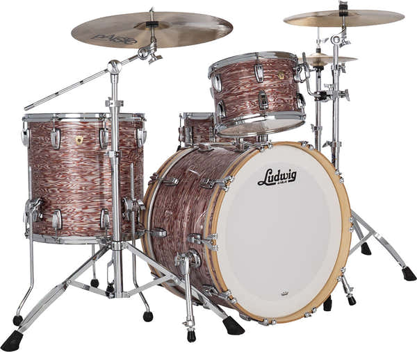 Ludwig Drums L84233Axvpwc - Classic Maple 22"/13"/16" - Roze Oyster