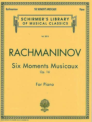 Sergei Rachmaninov - Six Moments Musicaux Op.16 - Piano Solo