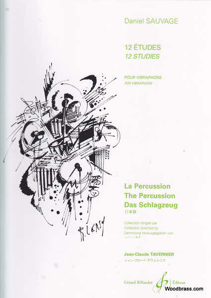 Billaudot SAUVAGE DANIEL - 12 ETUDES POUR VIBRAPHONE