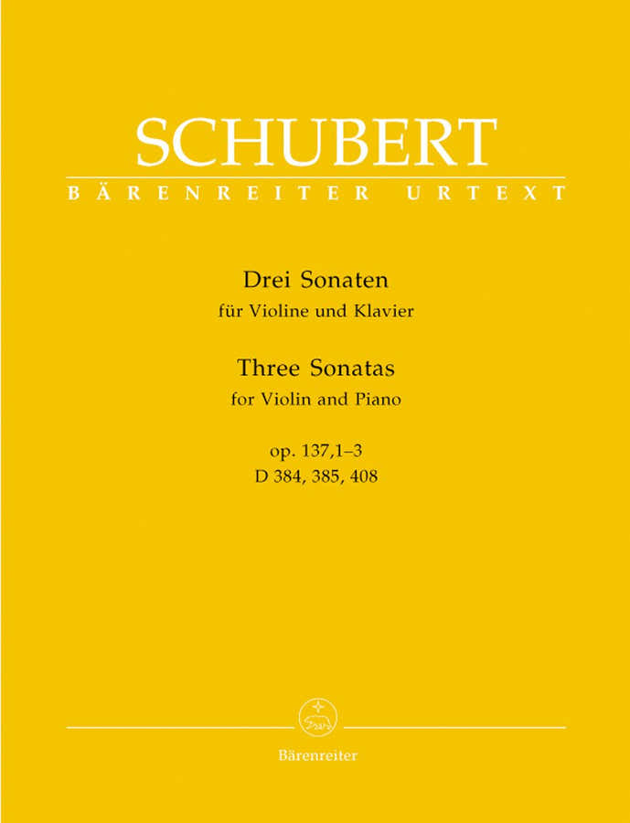 Schubert F. - Drei Sonaten Op.137 1-3 - Violon Et Piano