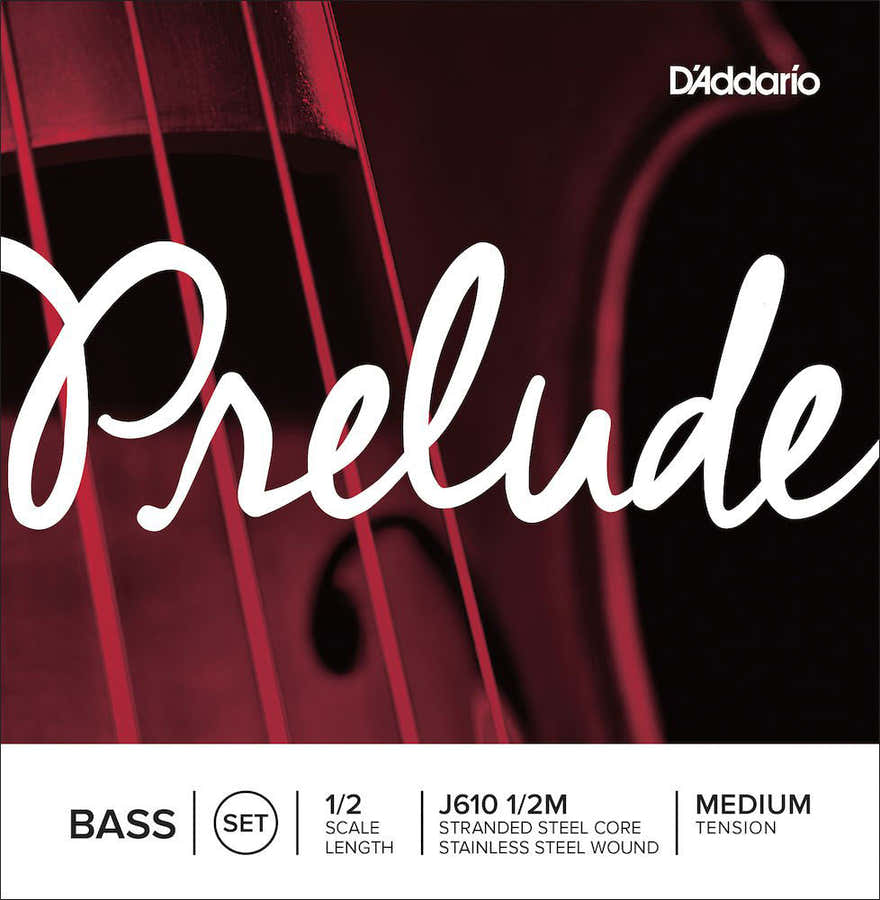 SET OF STRINGS FOR DOUBLE BASS PRELUDE NECK 1/2 TENSION MEDIUM