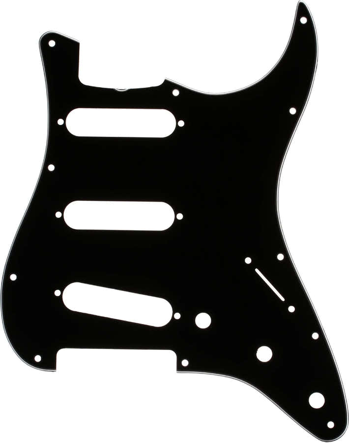 Slagplaat 60s Strat SSS Zwart