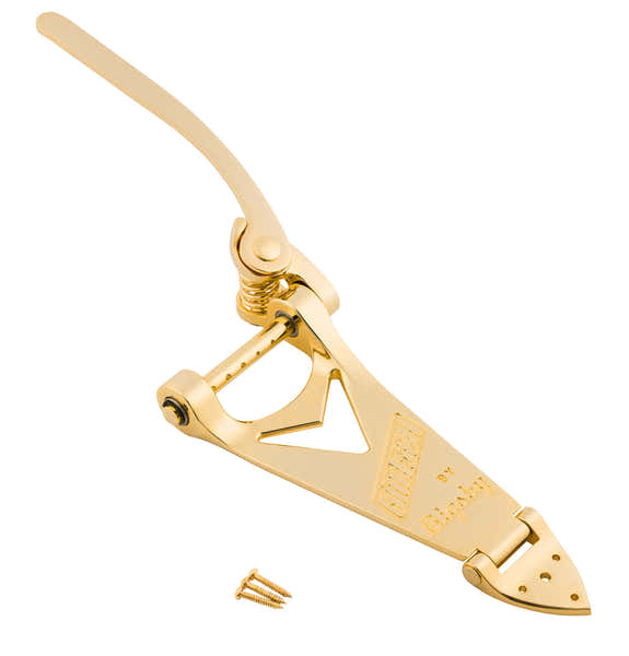 Gemerkte staartstuk, Bigsby B6, snaardoorvoer, Goud