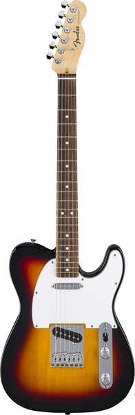 Fender Standard Telecaster LRL Witte slagplaat 3-kleuren-Sunburst
