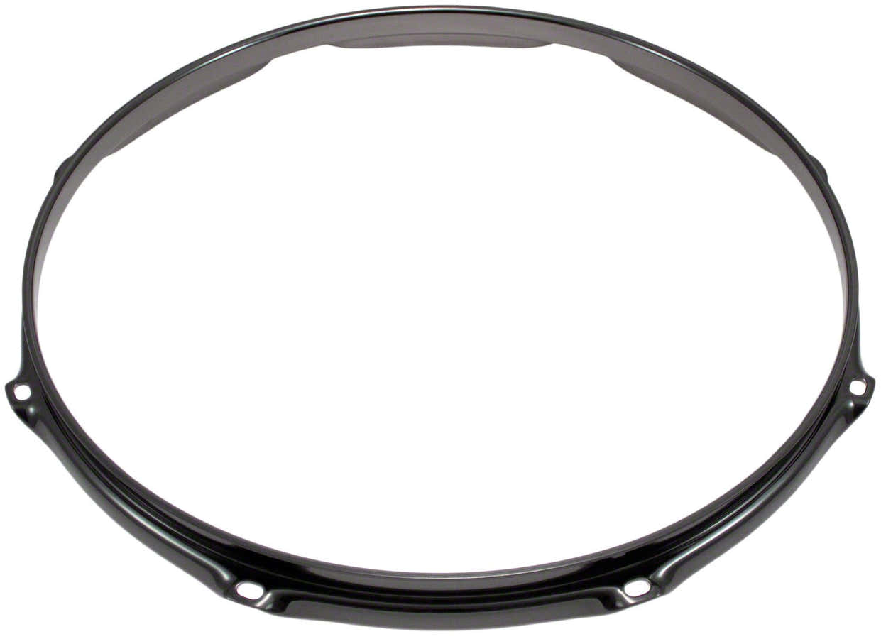 H30-16-8BK - 16" 8 Holes Black 3.0mm Super Triple Flange Drum Hoop