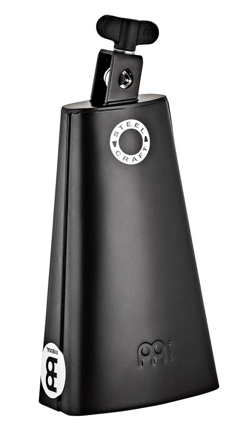 PERCUSSION 8 1-2" STEEL CRAFT LINE COWBELL BLACK POWDER COATED STEEL TIMBALERO COWBELL LOW PITCH