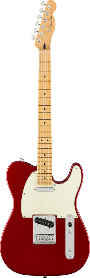 Telecaster 75 Anni Player II, MN Candy Apple Rood