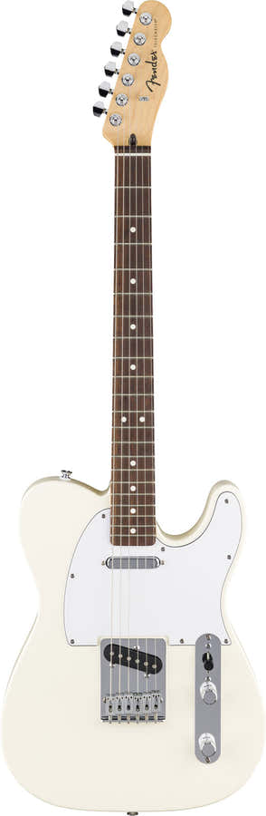 Standard Telecaster LRL Witte slagplaat Olympisch wit