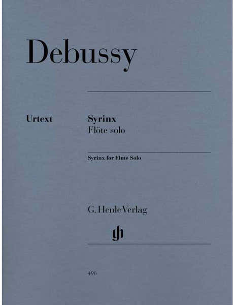 Henle Verlag Debussy - Syrinx - La Flûte De Pan - Pour Flûte Seule - Flute