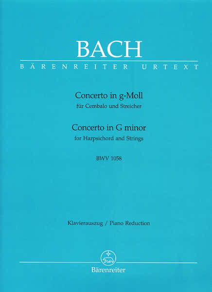 Bach J.S. - Concerto N°7 En Sol Mineur Pour Clavecin et Cordes BWV 1058 - Clavecin
