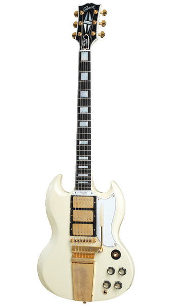 Gibson Custom Les Paul SG Custom 1963 3-pickup W/ Maestro Vos Classic White CS HRC