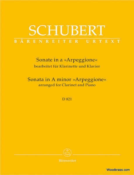 Barenreiter Schubert F. - Sonate Arpeggione En La Mineur D 821 - Clarinette & Piano