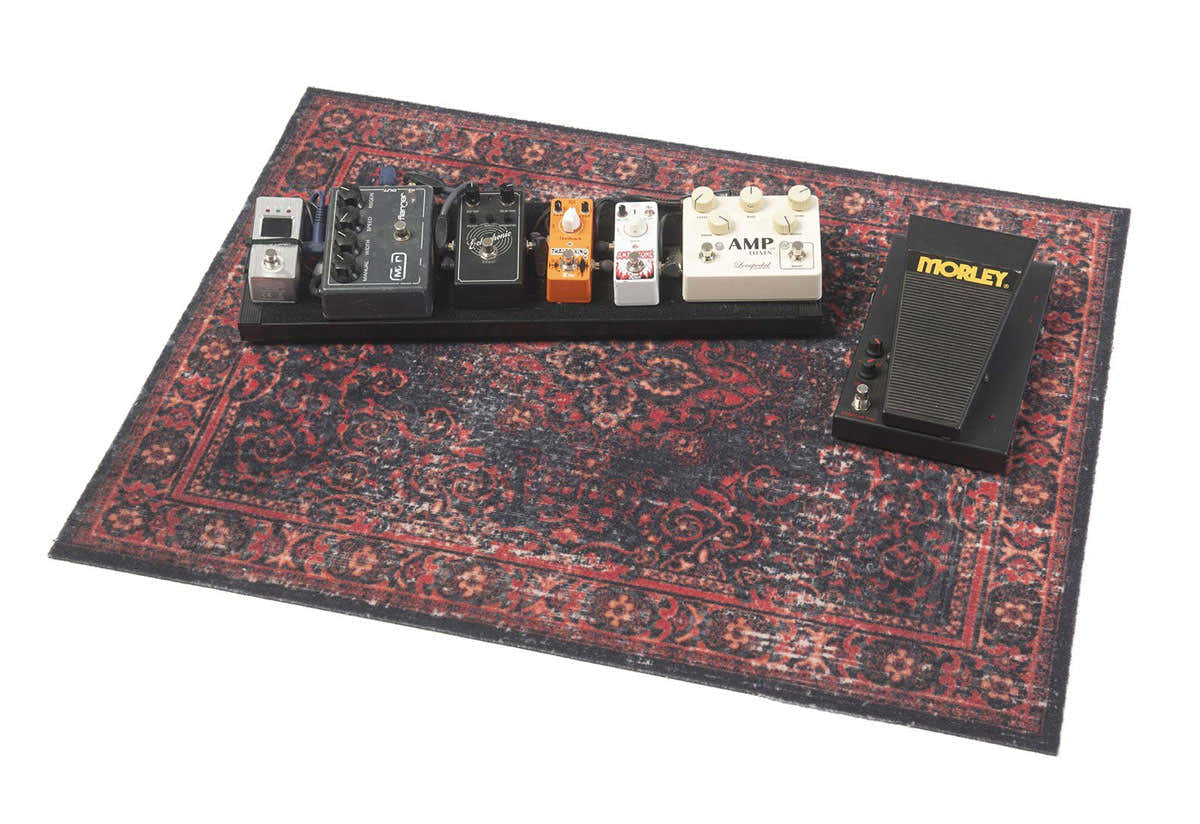 VPA-BLR Mat Vintage Persian Club Series 80 X 60CM Antislip Zwart Rood