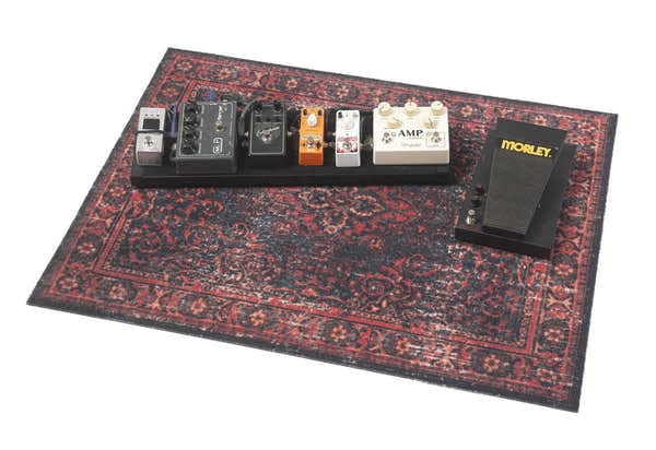 VPA-BLR Mat Vintage Persian Club Series 80 X 60CM Antislip Zwart Rood