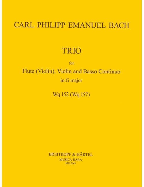 Bach - Triosonate In G-dur WQ 152 WQ 152