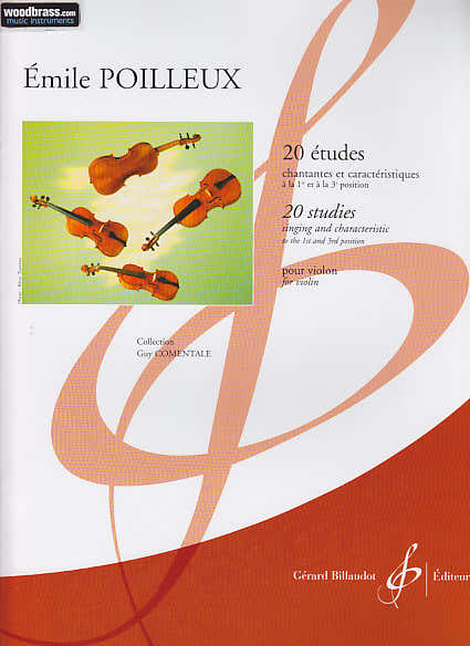 Billaudot Poilleux Emile - 20 Études Chantantes et Caracteristiques - Violon