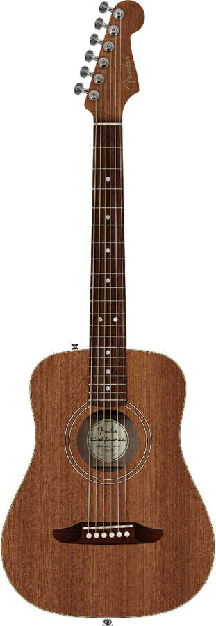 California Standard Redondo Mini met tas Sapele bovenblad Naturel Sapele