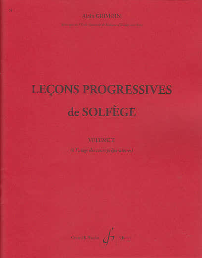 Grimoin Alain - 30 Lecons Progressives De Solfege Vol.2