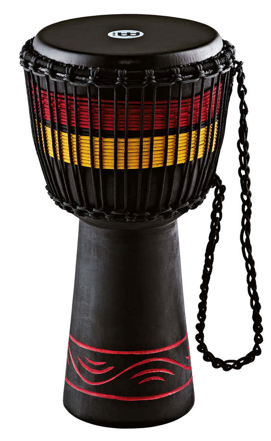 DJEMBE FIBER 10" RED NATURAL