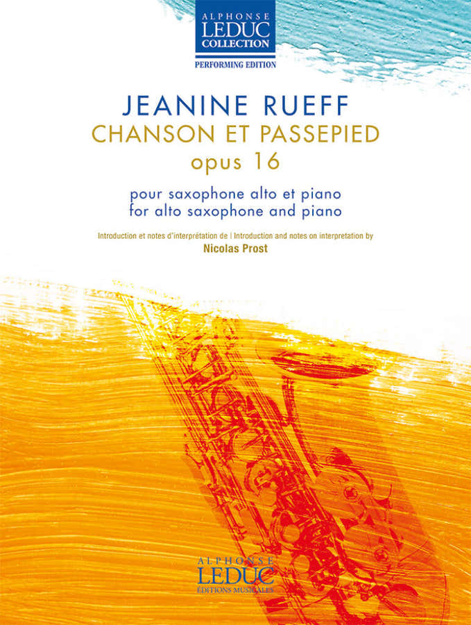 Rueff Jeanine - Chanson en Passepied Op.16 - Altsaxofoon en piano