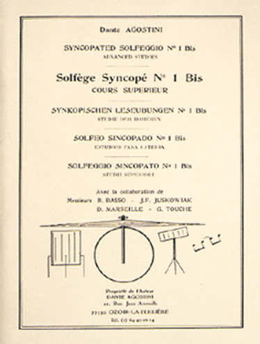 Gesyncopeerde solfège Vol.1 Bis - Agostini