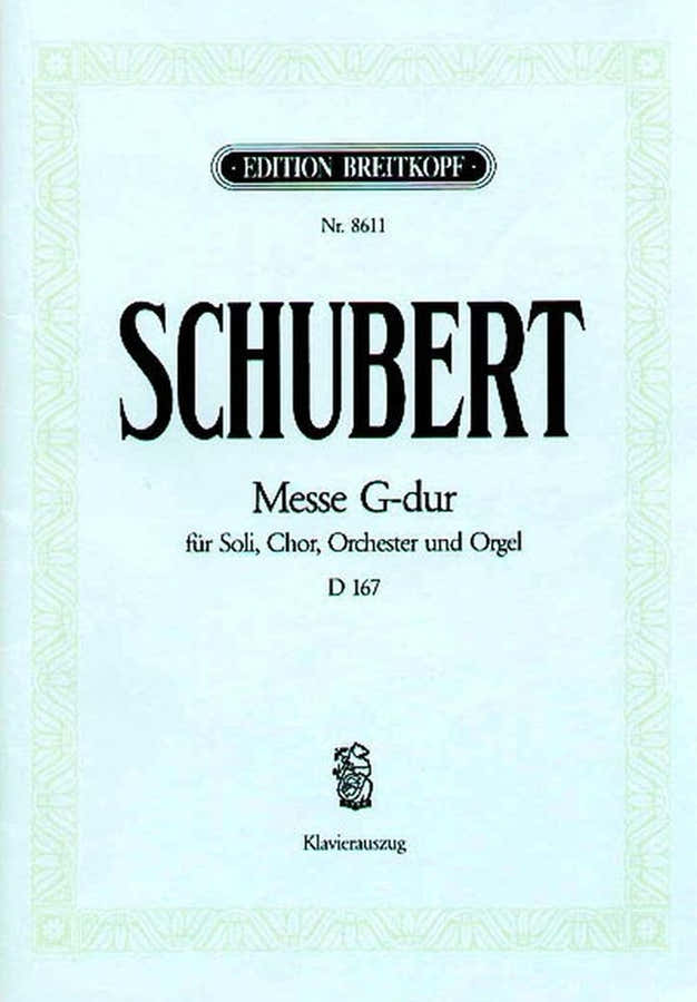 Schubert F. - Mis in G majeur D 167 - Koor, koor, piano