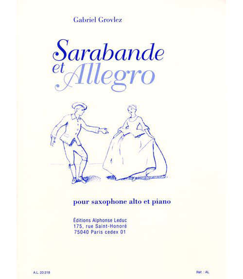 Grovlez Gabriel - Sarabande en Allegro - Saxofoon & Piano