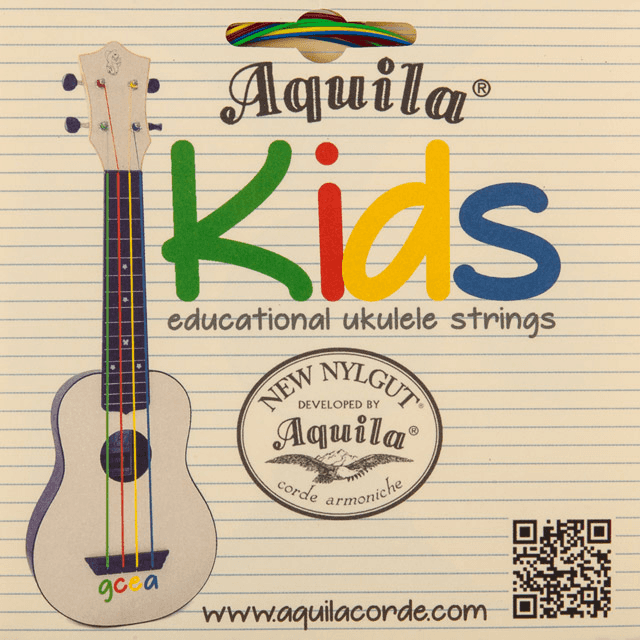 Kinderukelele Sop. Conc. TN. GCEA Gekleurde Snaren Hoge G