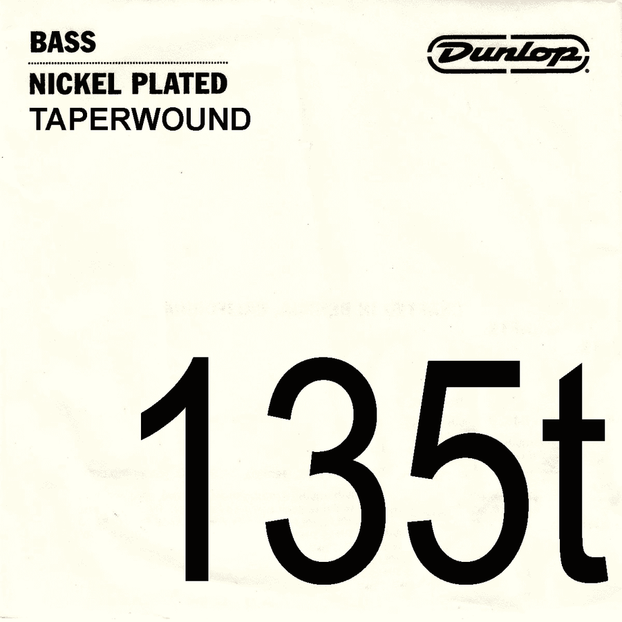 Bassnaar met nikkelwikkeling .135 Taperwound