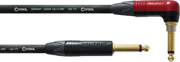 Cordial Gitaar Kabel Jack Recht /Haaks Silent 3 M