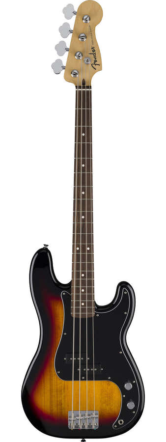 Standaard Precision Bass LRL zwarte slagplaat 3-kleuren Sunburst
