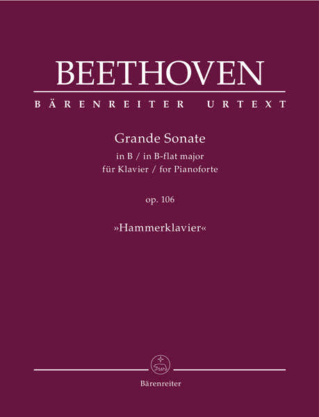 Barenreiter Beethoven L.V. - Grande Sonate Op.106 - "hammerklavier" - Piano