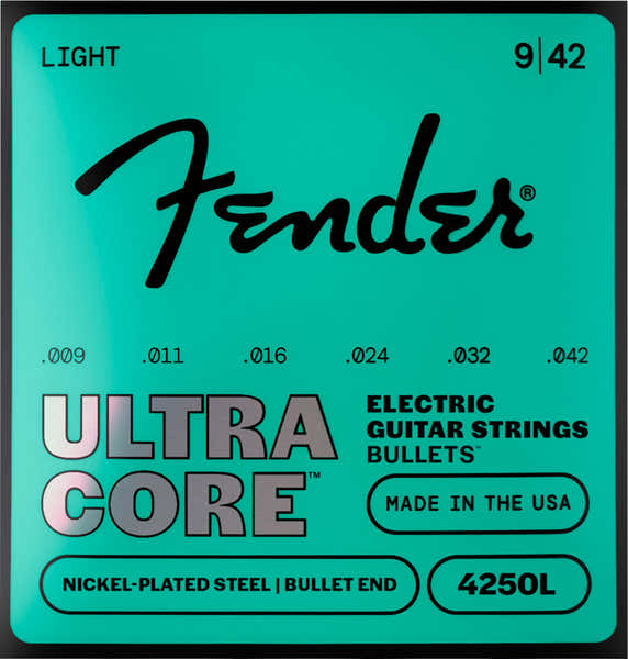 Fender Ultracore vernikkeld staal, bulletuiteinde, 4250L 09-42, (6)