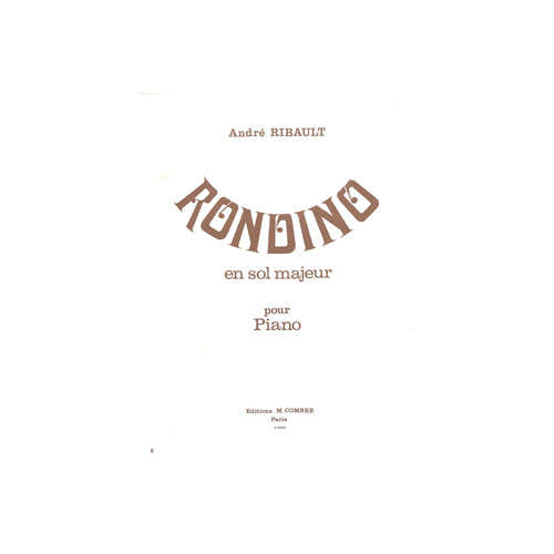 Combre Ribault - Rondino En Sol Maj. - Piano