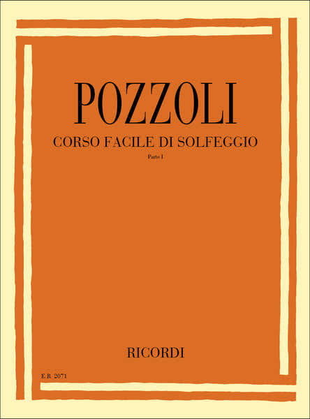 Ricordi Corso Facile Di Solfeggio Parte I