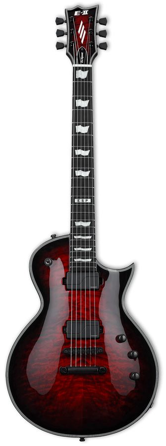 E-II Eclipse Quilted Maple Fluence Transparant Zwart Kersen Sunburst