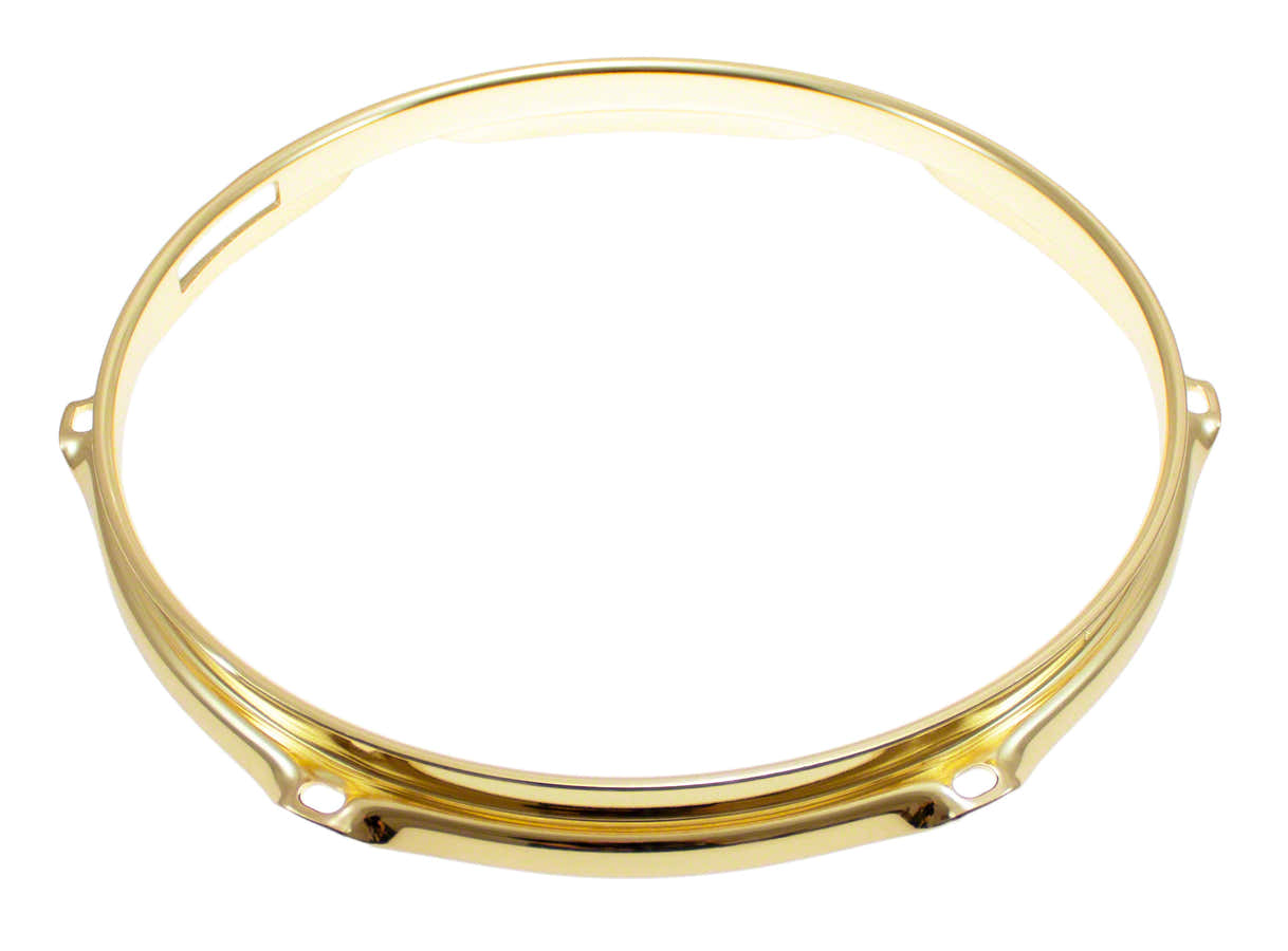 Spanring 10" 6 Spanstangen Snarezijde Goudkleurig Super Triple Flange 2.3mm