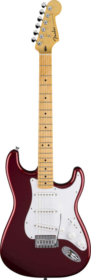Standard Stratocaster MN Witte Slagplaat Candy Cola