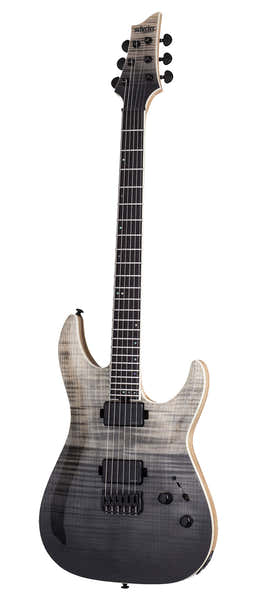 Schecter C-1 Sls Elite Zwarte Fade Burst