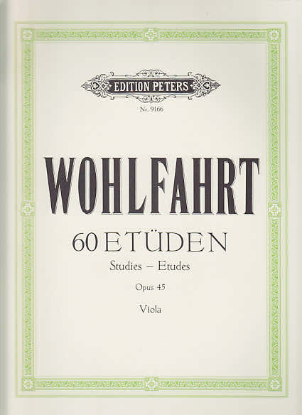 Wohlfahrt - 60 Etudes Op.45 voor altviool