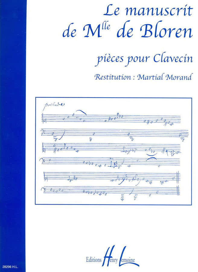 Manuscript van mejuffrouw De Bloren - Klavecimbel