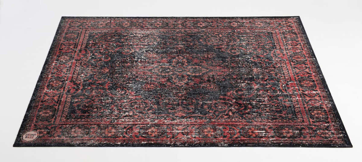 VPCLB-BLR Mat Vintage Persian Club Series 1.63 X 1.42M Antislip Zwart Rood