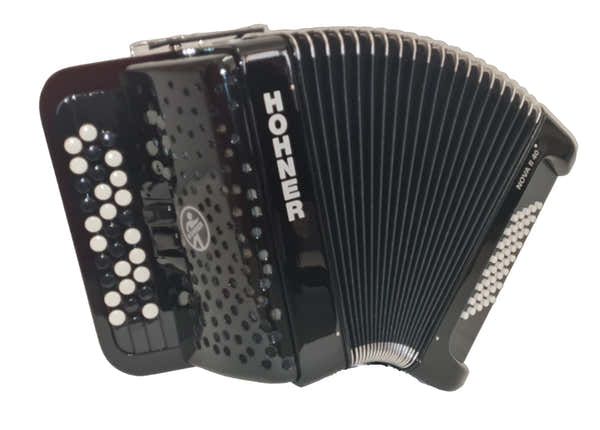 Hohner Nova II 40 Zwart Knoptoetsen
