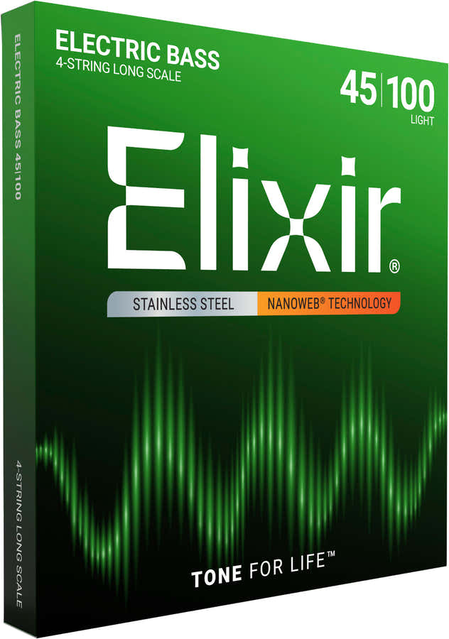 NANOWEB STAINLESS STEEL ELECTRIC BASS STRINGS LIGHT SET /4C !45-65-80-100