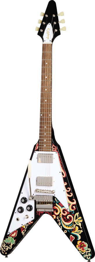 Flying V Signature Jimi Hendrix "Love Drops" Lh Ebbenhout