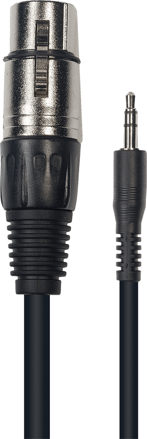 Stereo Jack-kabel 3,5 mm XLR Vrouwelijk. 3 M