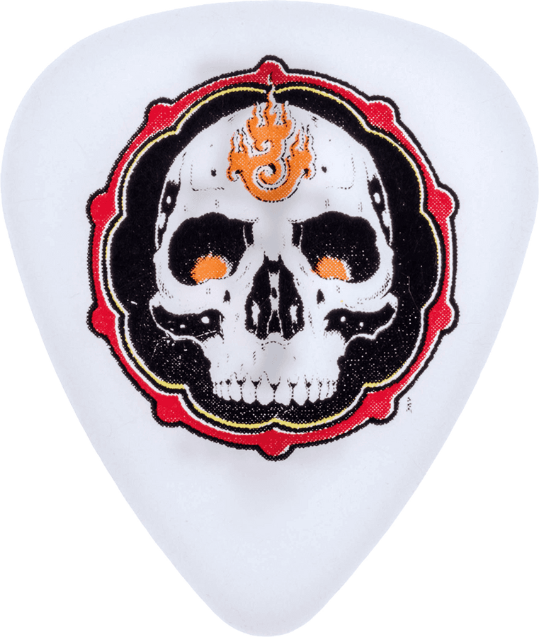 36 x 0,60mm Blackline II Alan Forbes Flame Skull Wit