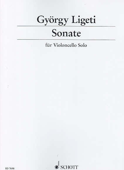 Schott Ligeti Gyorgy - Sonate Pour Violoncelle Seul