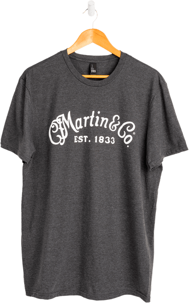 Tee-Shirt Hethrdcharcoal,Whtscriptlogo,S