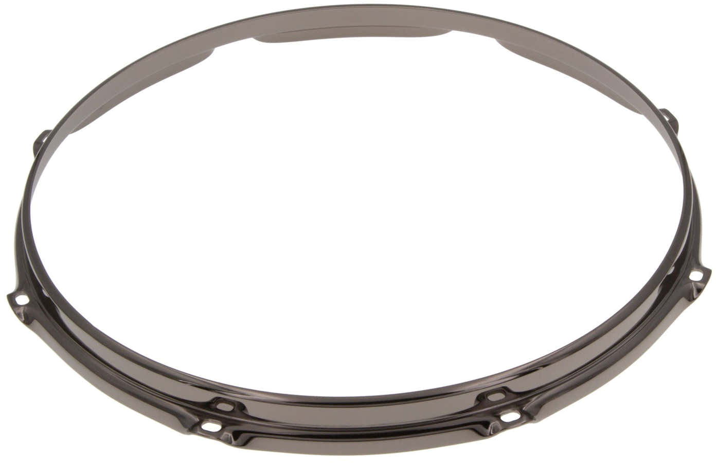 HS23-14-8BK - 14" 8 Holes Black 2.3mm S-Style Triple Flange Drum Hoop